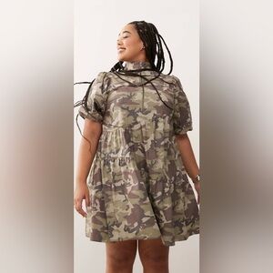 ASOS Curve Camouflage Dress